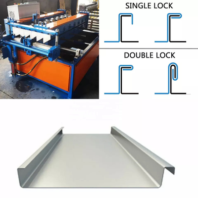 1" 1 3/4" fechamento ereto da pressão do metal da emenda que telha o painel que faz o rolo que forma a máquina