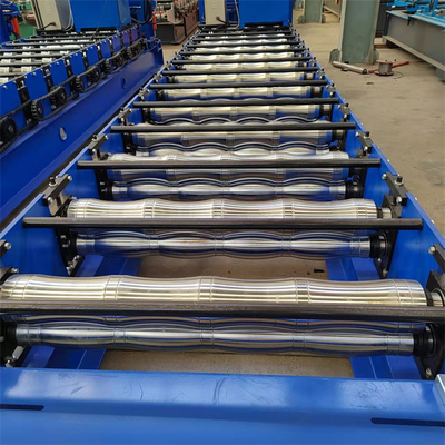 O ferro 3-5m/min vitrificou o rolo da telha que forma a tesoura hidráulica da máquina para a parede do telhado
