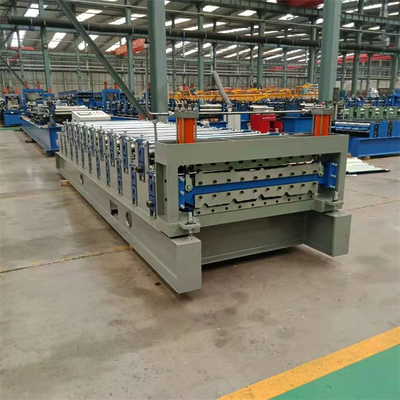 Rolo de aço da dupla camada que forma a máquina para o painel de parede do telhado do perfil da caixa de Ibr do metal