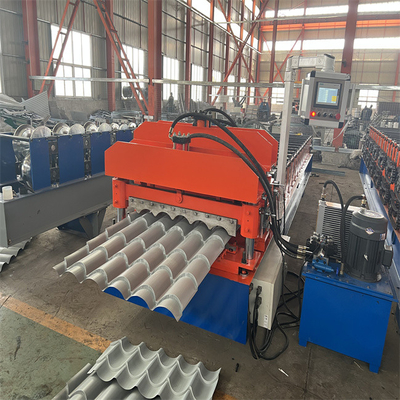 Rolo vitrificado da telha da espessura 0.3-0.8mm metal automático que forma a máquina de formação hidráulica da máquina