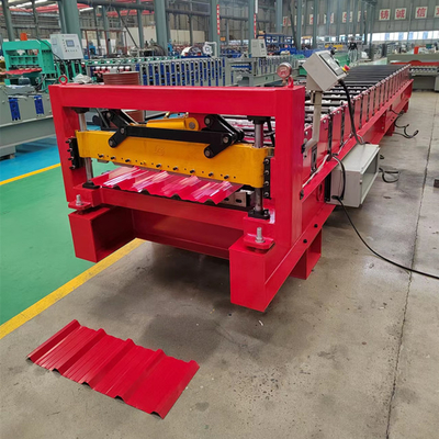 Rolo trapezoidalmente da folha do telhado do ferro 0.3-0.8mm que forma o painel do metal da máquina que faz a máquina