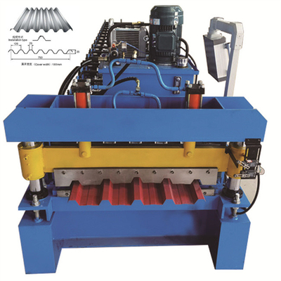 Rolo de alta velocidade do painel do telhado do Galvalume que forma a máquina 0.3-1mm usados para o agregado familiar