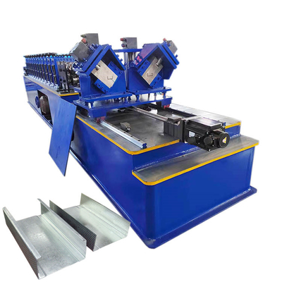Linhas dobro aço Keel Roll Forming Machine do calibre da luz do perfil da ômega C U