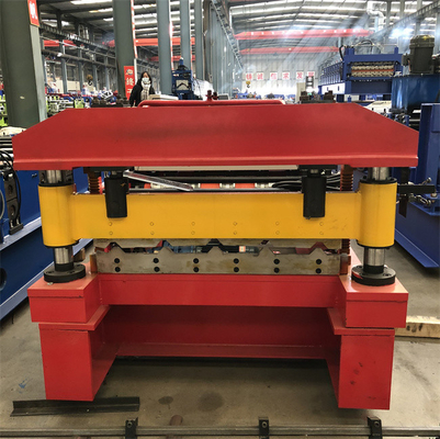 Rolo de alta velocidade automático do painel do telhado que forma o uso da máquina para o material de construção
