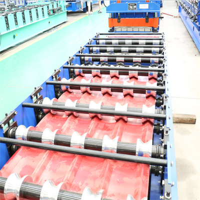 A construção de aço vitrificou as telhas que fabricam a cor 0.3-0.8mm de aço da máquina automáticos