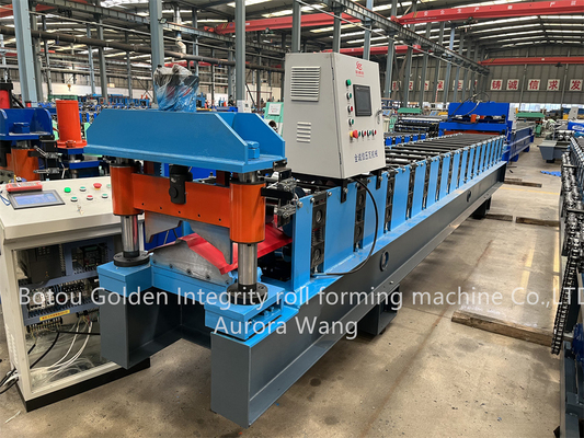 Telhado de aço Ridge Roll Forming Machine With do metal da cor da boa qualidade de alta qualidade