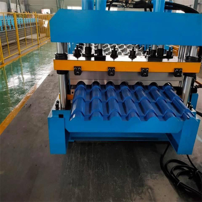 Personalize a telha da etapa do material de construção laminam a formação do aço da cor da máquina
