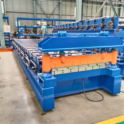 aço IBR 6 Rib Roof Wall Panel Roll da cor do metal de 1200mm 1220mm que forma a máquina