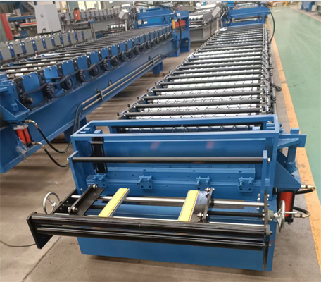 Rolo ondulado do telhado da fabricação de aço da cor que forma a velocidade da máquina 15-20m/min para a construção de casa