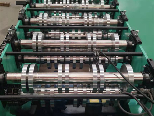 o rolo do Decking do assoalho de 0.8mm-1.5mm que forma a máquina galvanizou a alta velocidade