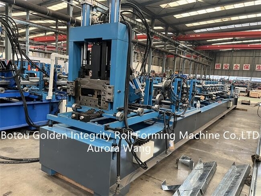rolo do Purlin de 11kW CZ que forma o ajuste 80-300mm do tamanho da máquina para casas da construção de aço