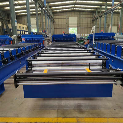 O metal novo do projeto vitrificou o rolo da telha que forma a máquina para o aço de bambu da cor de 0.3-0.8mm