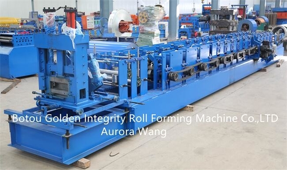 rolo do Purlin de 15kw CZ que forma o rolo da armação de aço da máquina 15-20m/min que forma a máquina