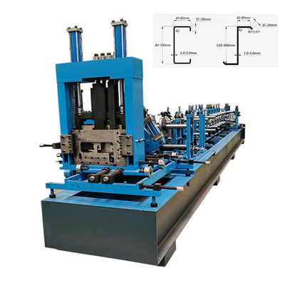 Rolo do Purlin da CZ que forma o purlin automático da máquina C que forma a armação de aço da máquina Z que faz a máquina