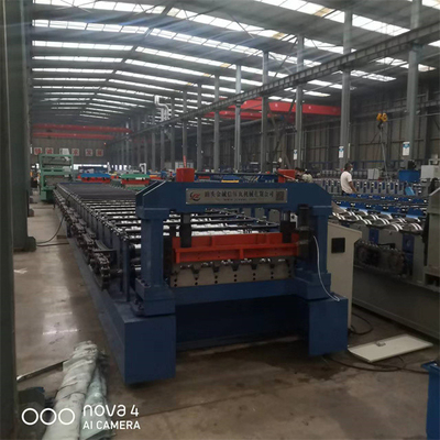 Rolo de aço galvanizado do assoalho do Decking que forma o sistema do PLC da máquina