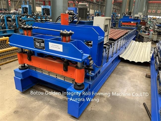 Rolo vitrificado perfil da telha do metal que forma a máquina de fatura de tijolo do CE da máquina ISO9001
