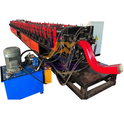 telhado Ridge Cap Roll Forming Machine do Downspout 12-15m/min para o conduto pluvial de aço