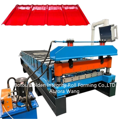 estrutura soldada máquina da folha de 15m/Min Roof Panel Roll Forming