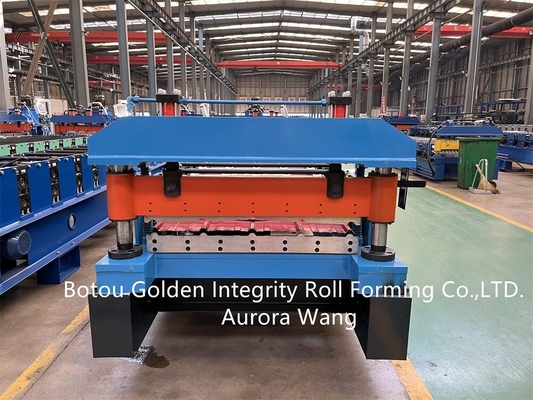 estrutura soldada máquina da folha de 15m/Min Roof Panel Roll Forming