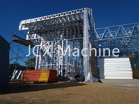 Luz de quadro de aço Keel Roll Forming Machine da máquina LGS do calibre da luz da casa pré-fabricada