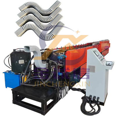 Rolo do conduto pluvial de Ridge Cap Roll Forming Machine 0.5-0.8mm do telhado do PLC que forma a máquina