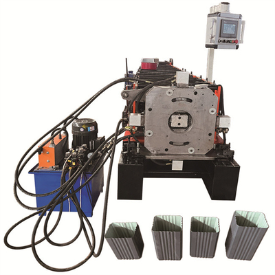 o aço do Downspout No.45 de Ridge Cap Roll Forming Machine do telhado da fase de 380V 50HZ 3 revestiu