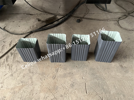 o aço do Downspout No.45 de Ridge Cap Roll Forming Machine do telhado da fase de 380V 50HZ 3 revestiu