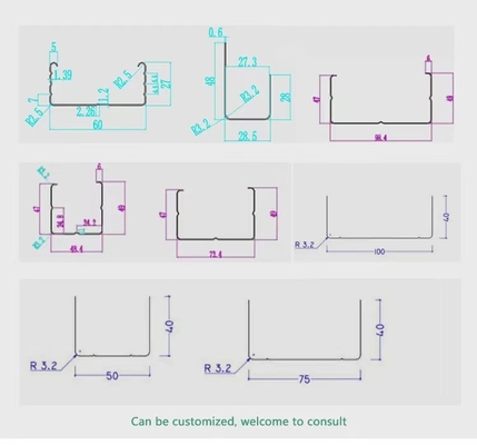 Rolo da armação de aço da luz do PLC que forma a máquina 50m/Min With Vertex Operation System