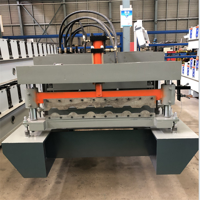 Telha vitrificada ajustável para rolar o rolo anterior do painel do telhado de telha da etapa da máquina que forma o aço da cor da máquina