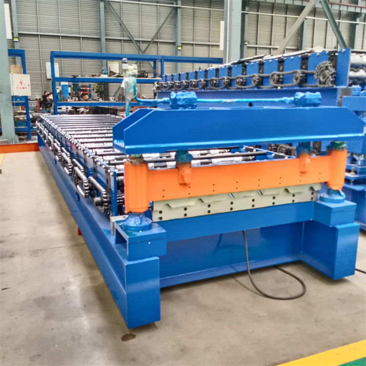 aço IBR 6 Rib Roof Wall Panel Roll da cor do metal de 1200mm 1220mm que forma a máquina