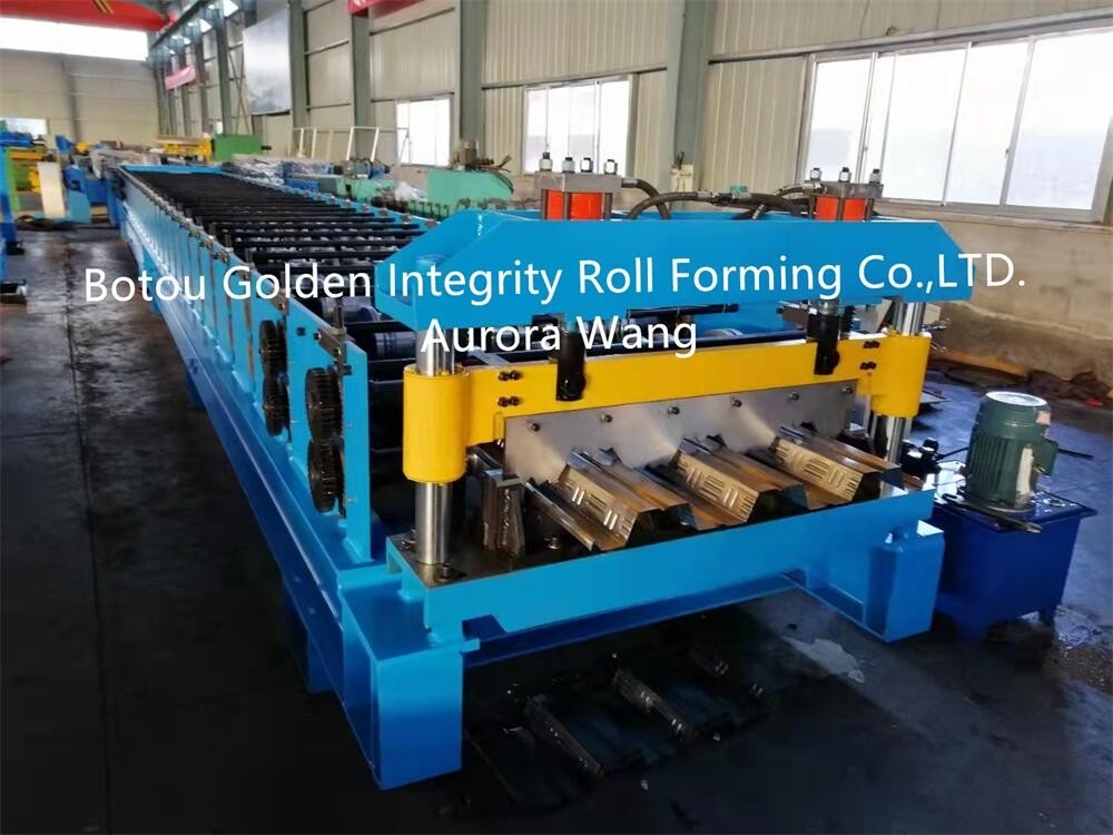 máquina de 12-13m/Min Floor Deck Roll Forming para o apoio concreto
